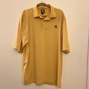 FootJoy Yellow Striped Polo Shirt